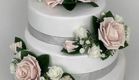 Silk flowers My Wedding Cakes Pinterest Wedding cake and Cake