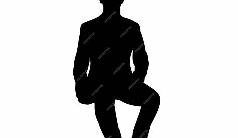 Sad man sitting silhouette 639955 Vector Art at Vecteezy