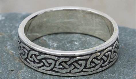 Sterling Silver Celtic Knot Ring - Wide Band