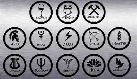 Simboli degli dei greci adesivi in vinile / adesivi ispirati a - Etsy