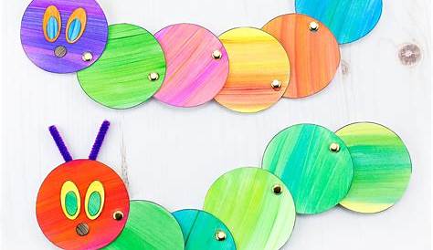 Simple Caterpillar Craft Paper For Kids Step By Step Tutorial K4