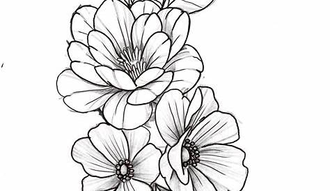 Simple Flower Tattoo Sketch G Janes Design Rose , Drawing, Roses