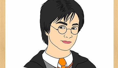 Harry Potter Drawings Easy, Harry Potter Portraits, Harry Potter Sketch