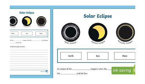 Simple Math Activity For Solar Eclipse Image Result Full Color Diagram