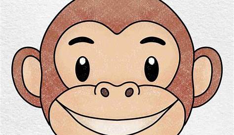 Simple Monkey Face Drawing | Free download on ClipArtMag