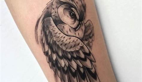 Simple Owl Tattoo Designs , Design, Forearm