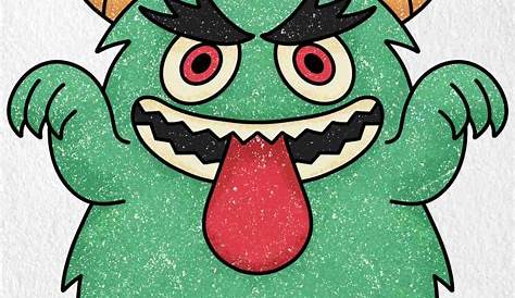 Scary Monster Drawings Easy , Free Transparent Clipart - ClipartKey