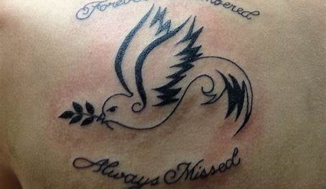 My tattoo in memory of loved ones I have lost. The bird representing
