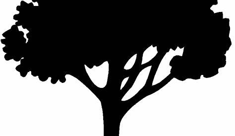 simple tree silhouette clear background clipart open source 20 free