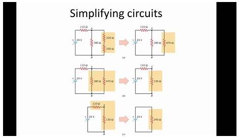 Solved Simplify Circuit 1 using equivalent resistances until