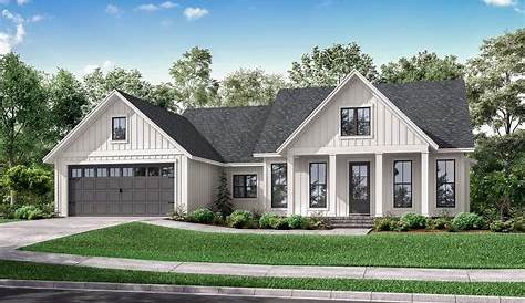 Exclusive Modern Farmhouse Plan with Split Bedroom Layout - 56442SM