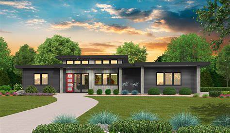 Exclusive One Story Modern House Plan with Open Layout - 85234MS