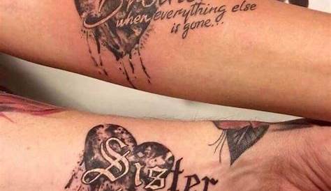 Tattoos brother an sister matching | Sister tattoos, Brother sister
