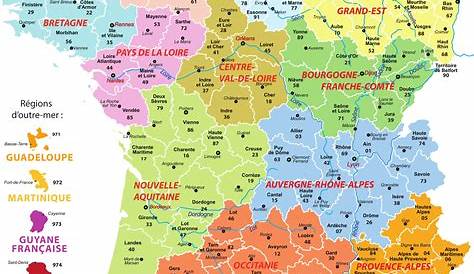 Carte de France géopolitique | webvilles.net