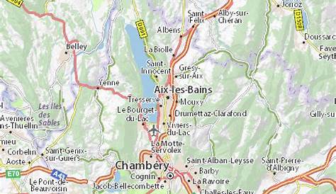 Carte de Aix-les-Bains