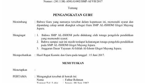 Contoh Sk Pengurus Yayasan / Contoh Sk Pengurus Masjid Muhammadiyah