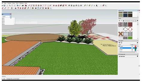 3D Garden Design in Sketchup