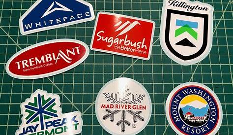 Northeast Ski Resort Decals Stickers for Water Bottle Helmet | Etsy
