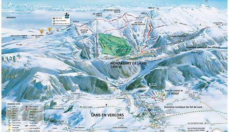 Corrençon en Vercors - Plan des pistes de ski Corrençon en Vercors