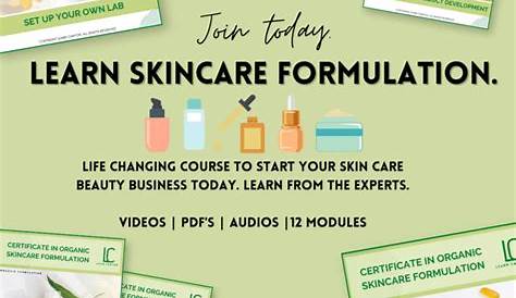 Skin Care Products Making Courses Pin On