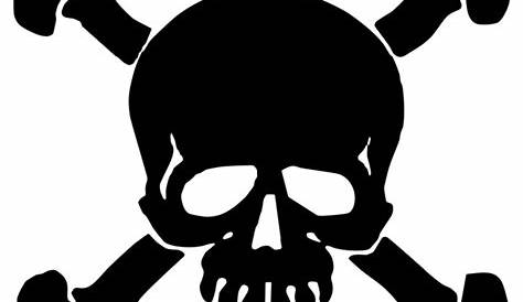 Skull crossbones minimalist line icon Royalty Free Vector