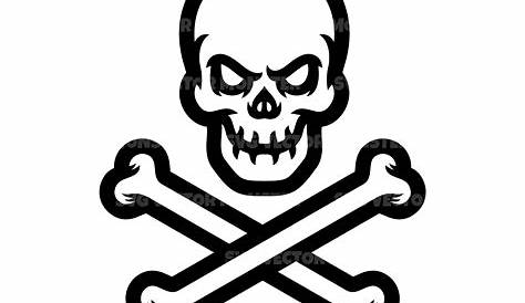 Download High Quality skull and crossbones clipart outline Transparent