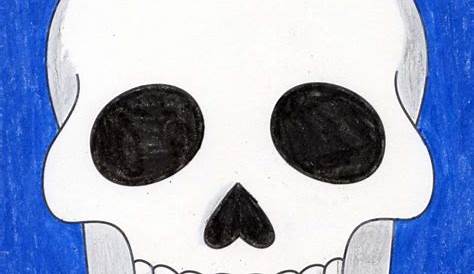 Step By Step How To Draw A Skull - Draw easy