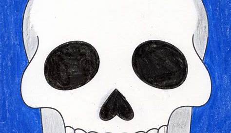 easy human skull drawing - Clip Art Library