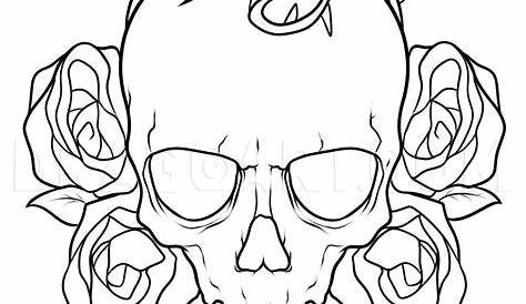 magnoliajones | Skull tattoo, Tattoo drawings, Skull coloring pages