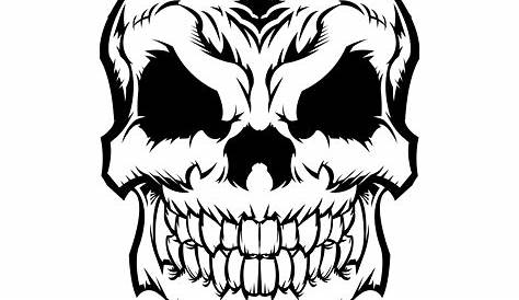 Line Art,head,art - Skull Vector Clipart (#5490380) - PinClipart