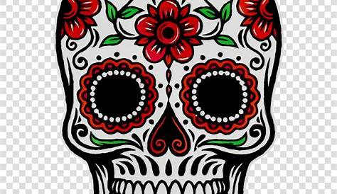 Dia de los Muertos FOLK ART PRINT Sugar Skull Day of the