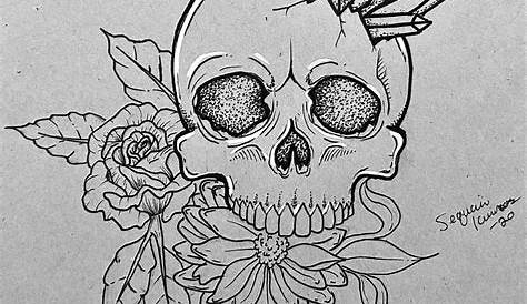 How To Draw A Skull Tattoo | Skull stencil, Skull drawing, Skulls drawing
