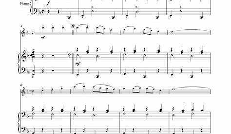 Mozart's Sleigh Ride (German Dance, K.605, No.3) Piano Sheet Music