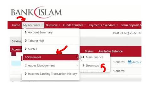 Slip Pengesahan Nombor Akaun Bank Islam / Bank Islam Interbank Dihujung
