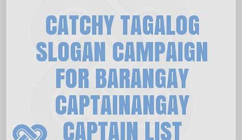 100+ Catchy Barangay Slogans 2024 + Generator - Phrases & Taglines