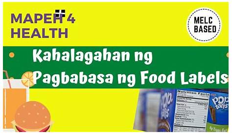 Slogan Sa Pagbabasa Ng Food Labels - tungkolkayang