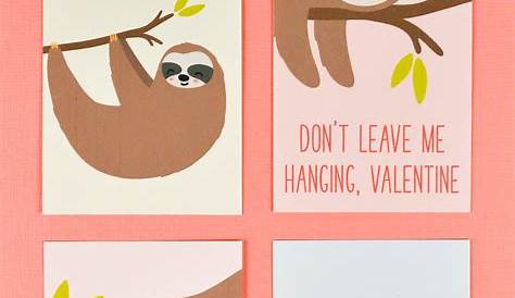 Sloth Valentine Box Valentine Boxes For School, Valentine Ideas