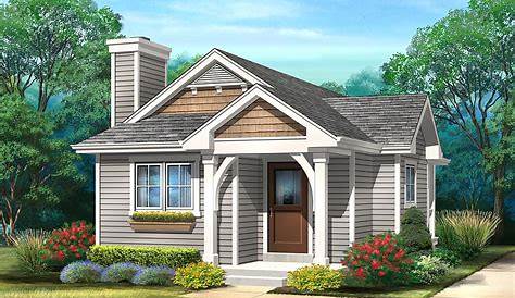 One-Story Style with 1 Bed, 1 Bath | Tiny house floor plans, House