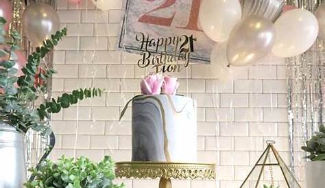 Kara's Party Ideas Elegant 21st Birthday Party | Kara's Party Ideas