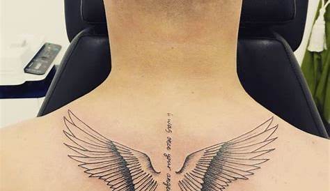 Angel wings tattoo | Tattoos for women, Wings tattoo, Mom tattoos