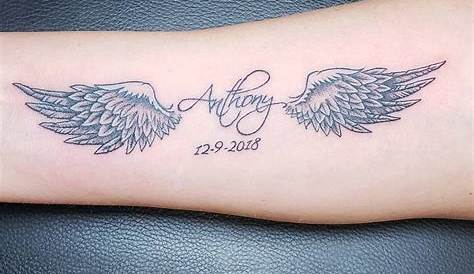 Small Angel Wings Tattoo On Arm | Best Tattoo Ideas