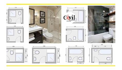 Minimum Dimensions and Typical Layouts for Small Bathrooms | ArchDaily