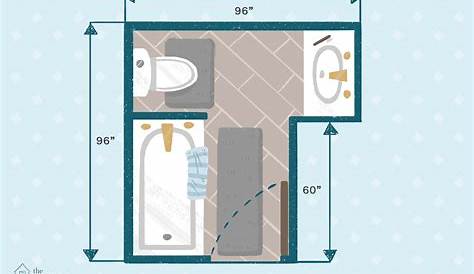 Small Bathroom Floor Plans, Bathroom Dimensions, Lined Curtains