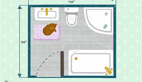 small half bathroom square footage - Google Search | ผังอาคาร, การ