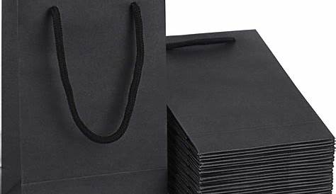 Small Black Gift Bags For Sale Driew Kraft Paper 5x2x7 5 Inches