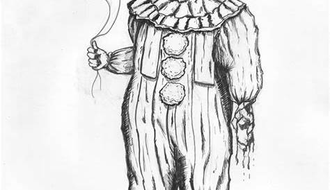 Creepy Clown Drawing at GetDrawings | Free download