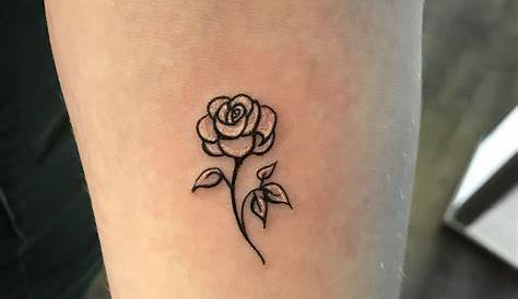 30 Simple And Small Rose Tattoos For Women