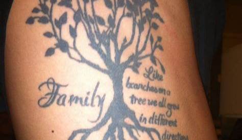 Small Family Tree Tattoo Ideas s,