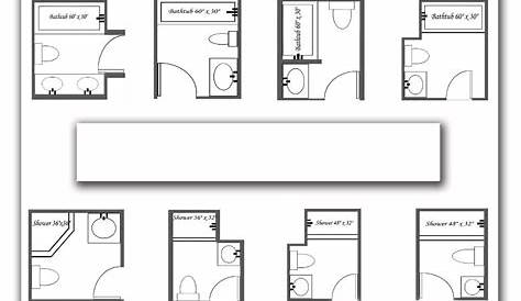 Common Bathroom Floor Plans: Rules of Thumb for Layout – Board & Vellum