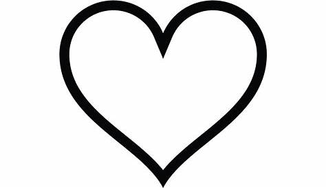 Heart Computer Icons Clip art - Black Outline Cliparts png download